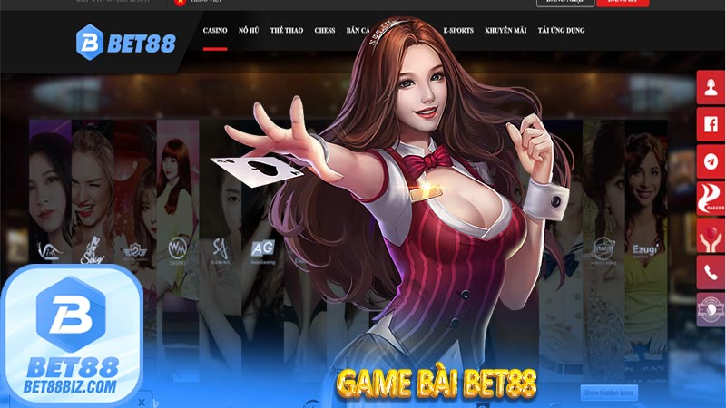 Game bài Bet88 - Game bài đổi thưởng được ưa chuộng nhất tại nhà cái Bet88 4 Game bài Bet88