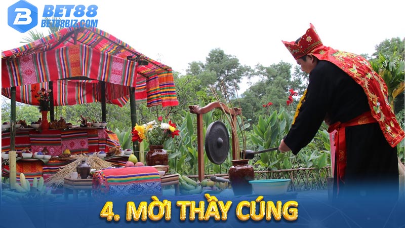 Bí quyết giải đen cờ bạc: Thay đổi vận đen thành vận đỏ 7 4. Mời thầy cúng