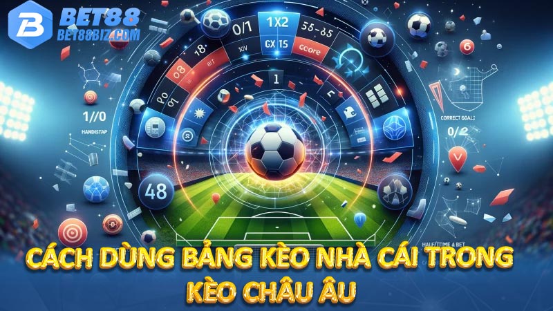 Cách dùng bảng kèo nhà cái - Hướng dẫn chi tiết cho người mới 6 Cách dùng bảng kèo nhà cái trong kèo Châu Âu