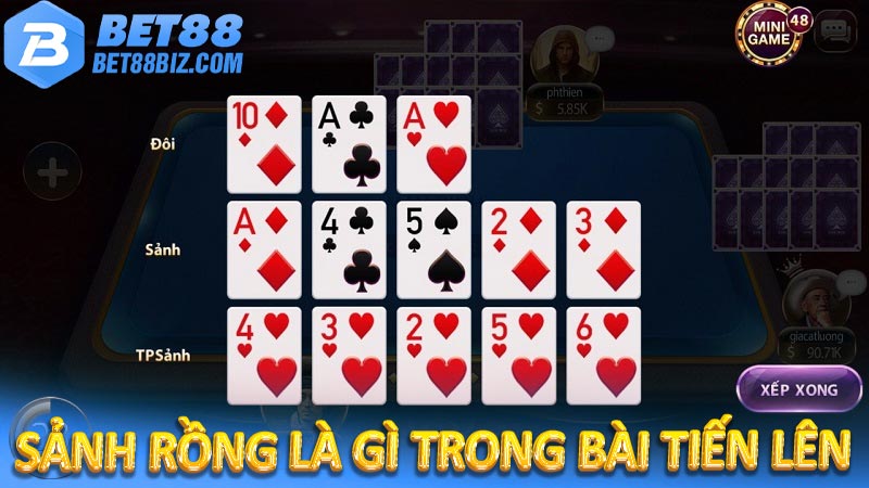 Sảnh rồng là gì? Kinh nghiệm để có được sảnh rồng khi chơi 8 Sảnh rồng là gì trong bài tiến lên
