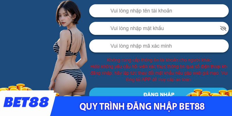 Quy trình đăng nhập Bet88 cho người mới